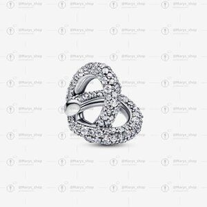 Pandora Pavé Infinity Knot Heart Charm|Pendant